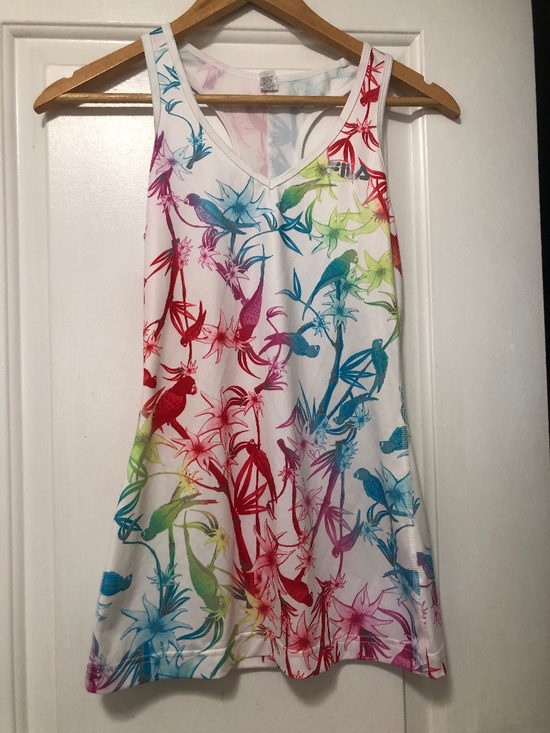 Fila Tops - Fila Sport Active Tank Top Birds Flowers XS Womens